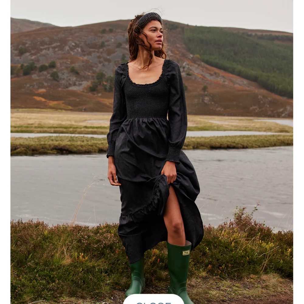 Hill House Home Emily Dress - black taffeta